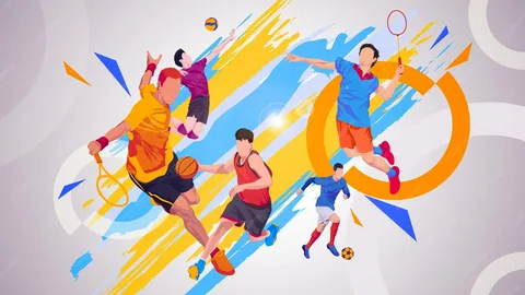 Creating Sports Event Illustrations from Sketch